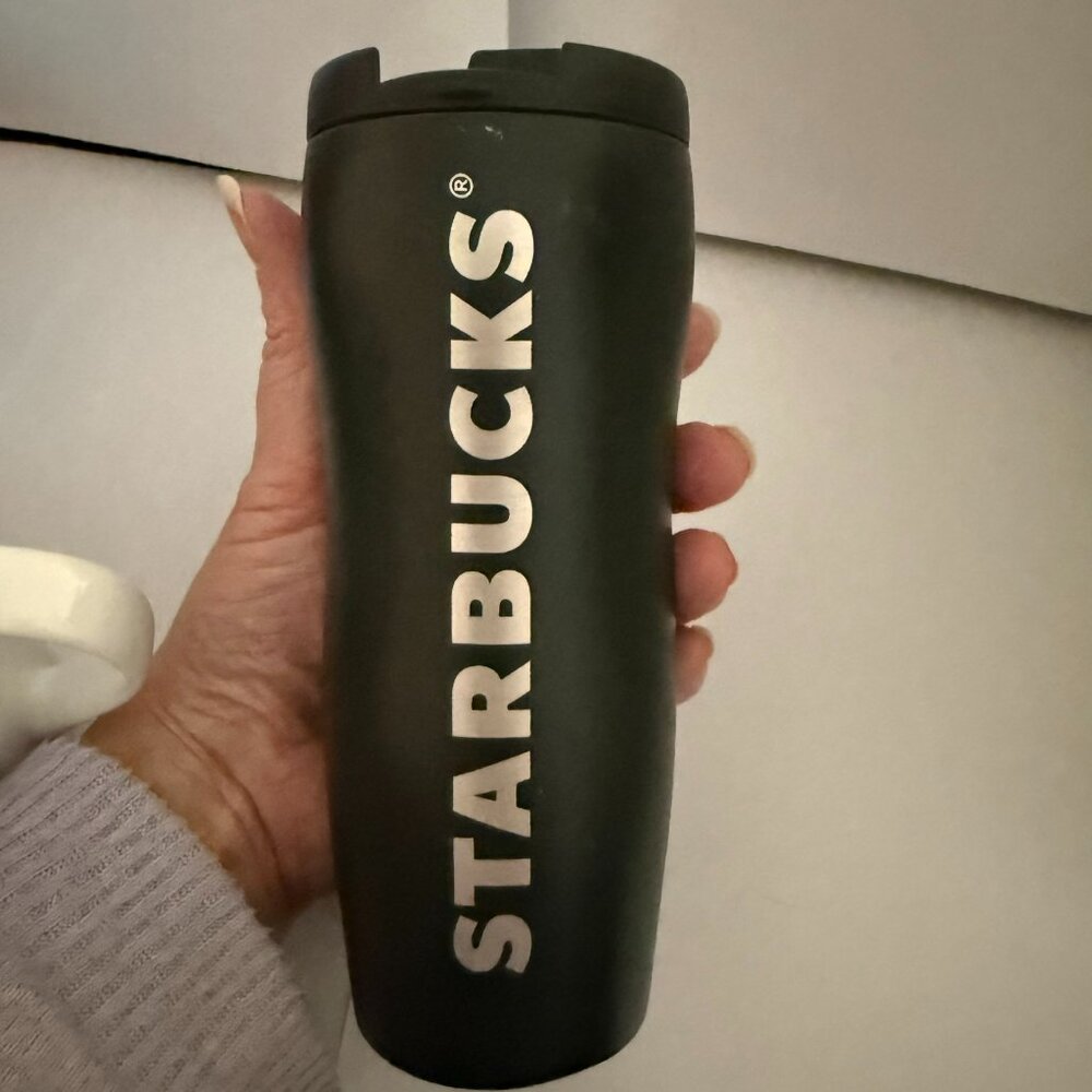 STARBUCKS - Black Stainless Steel Tumbler - NWT